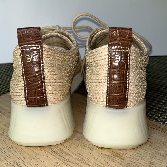 LIK NEW! Sam Edelman Delma Raffia Sneakers - Picture 4 of 11